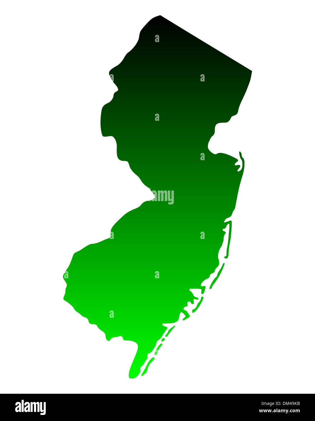 Map of New Jersey Stock Photo Alamy