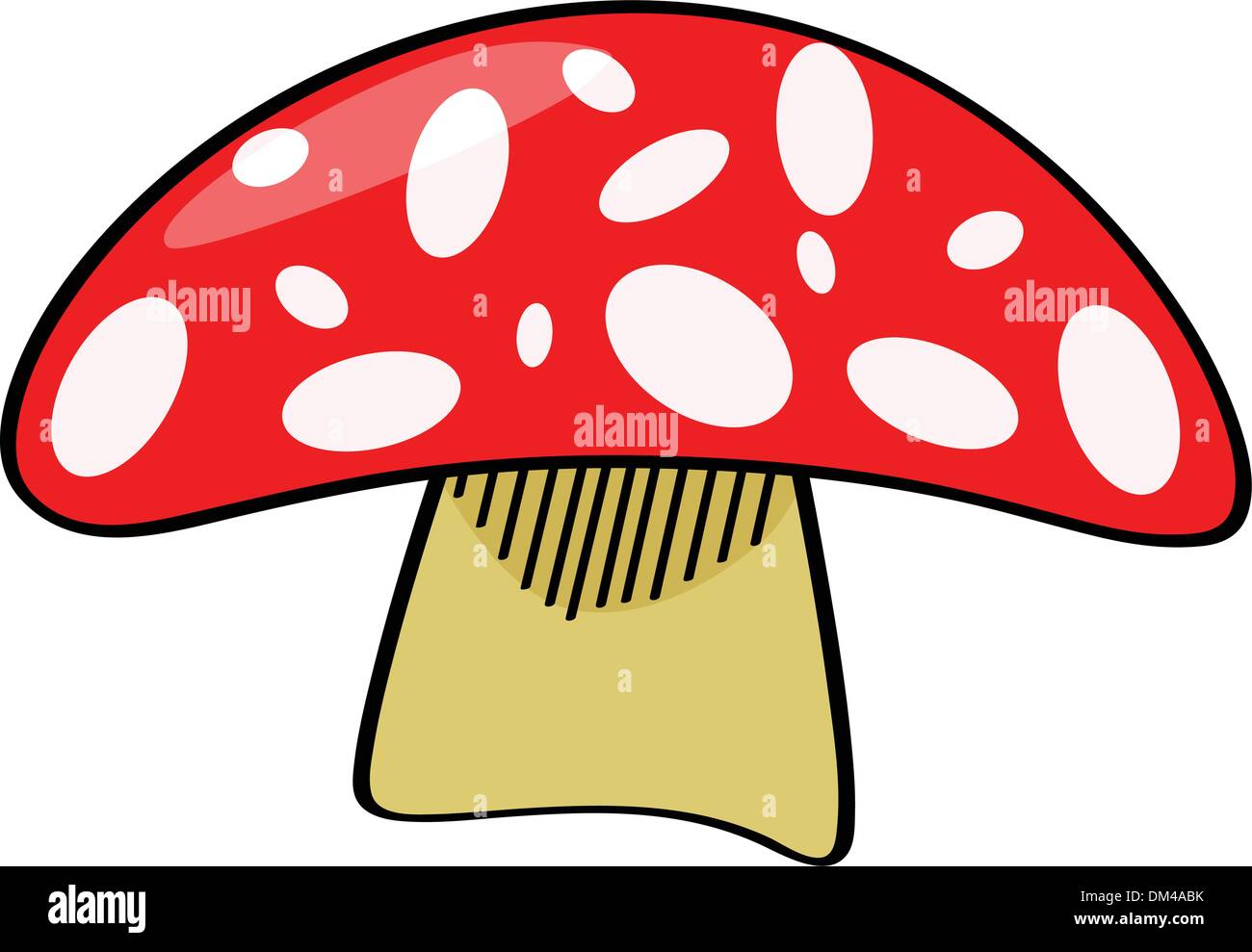 Cartoon Mushroom Stock Vector Image Art Alamy
