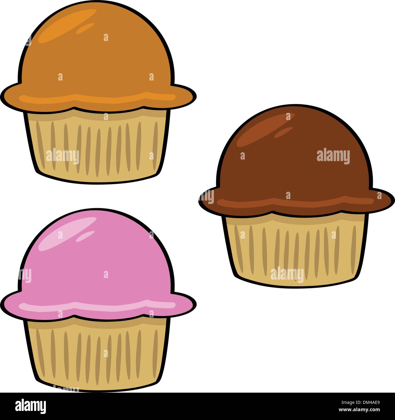 Cartoon muffins 1 Stock Vector Image & Art - Alamy