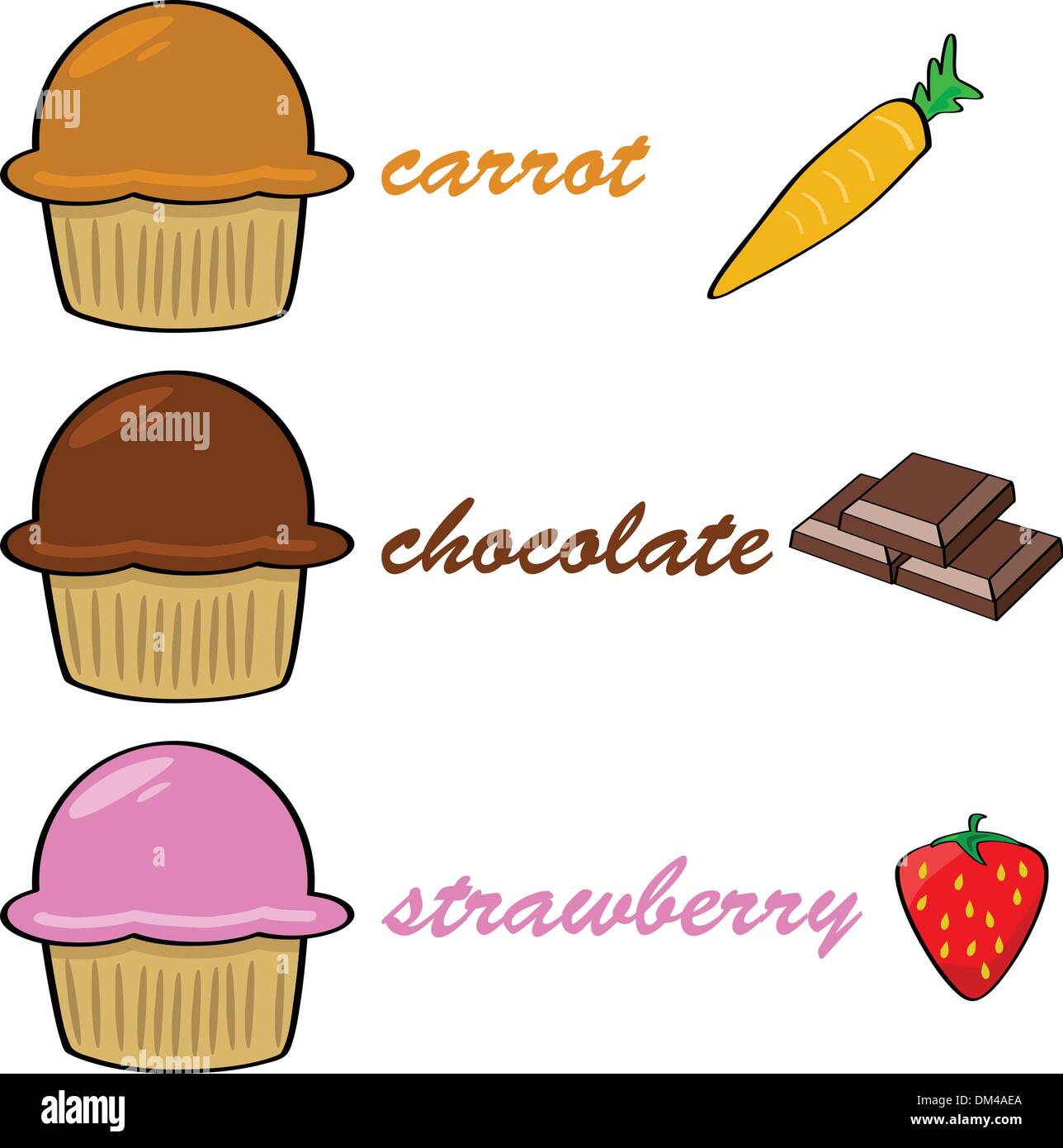 Cartoon muffins 2 Stock Vector Image & Art Alamy