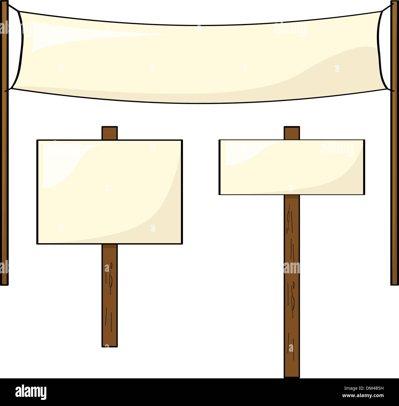 Signs and posts Stock Vector Image & Art Alamy