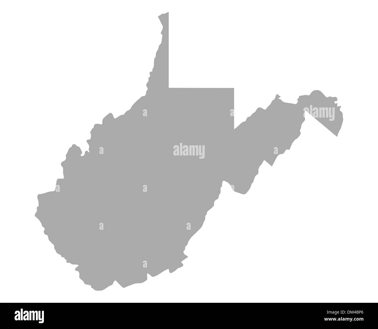 Map of West Virginia Stock Photo Alamy