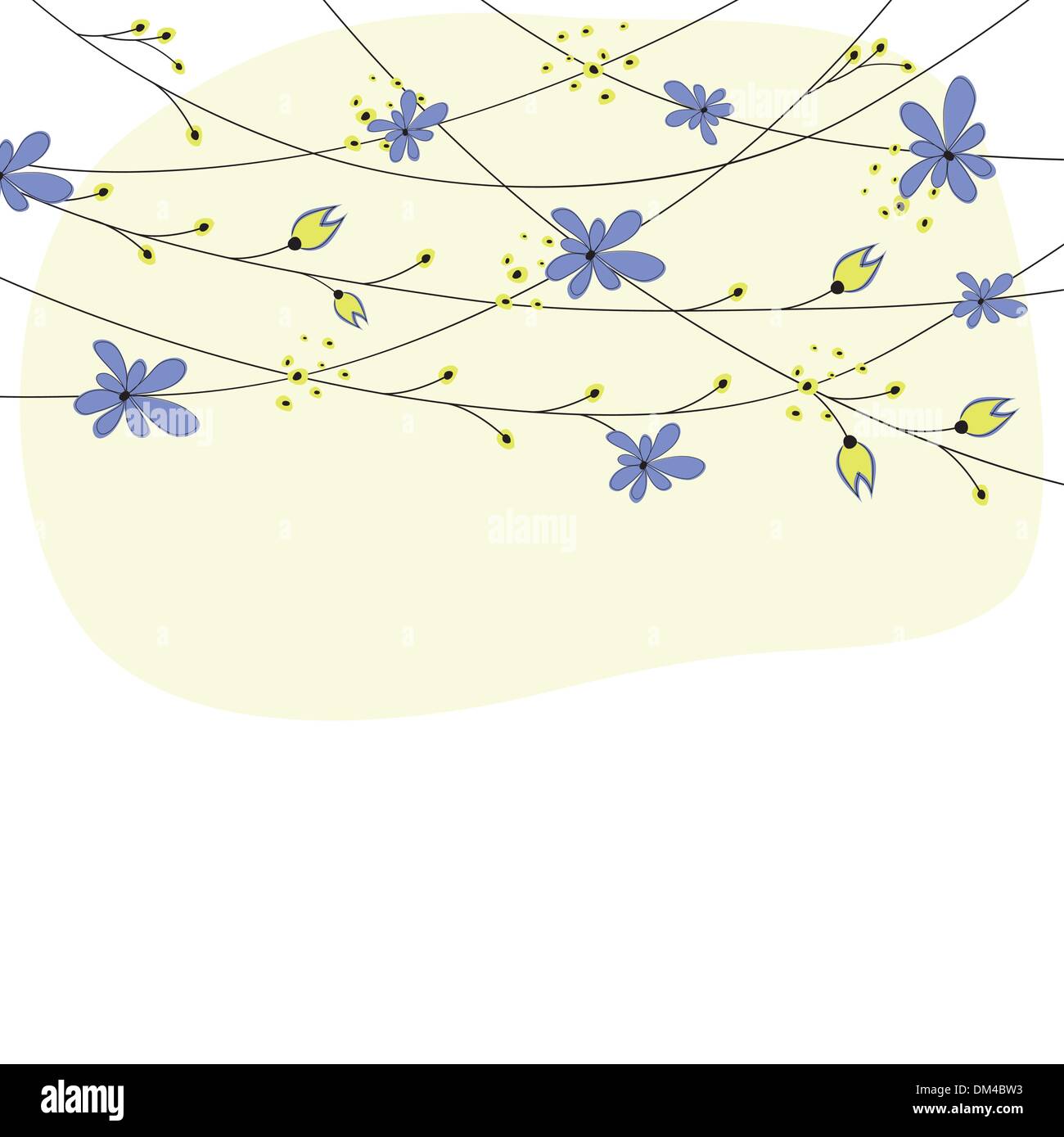 Abstract background with flowers. Vector illustration Stock Vector ...