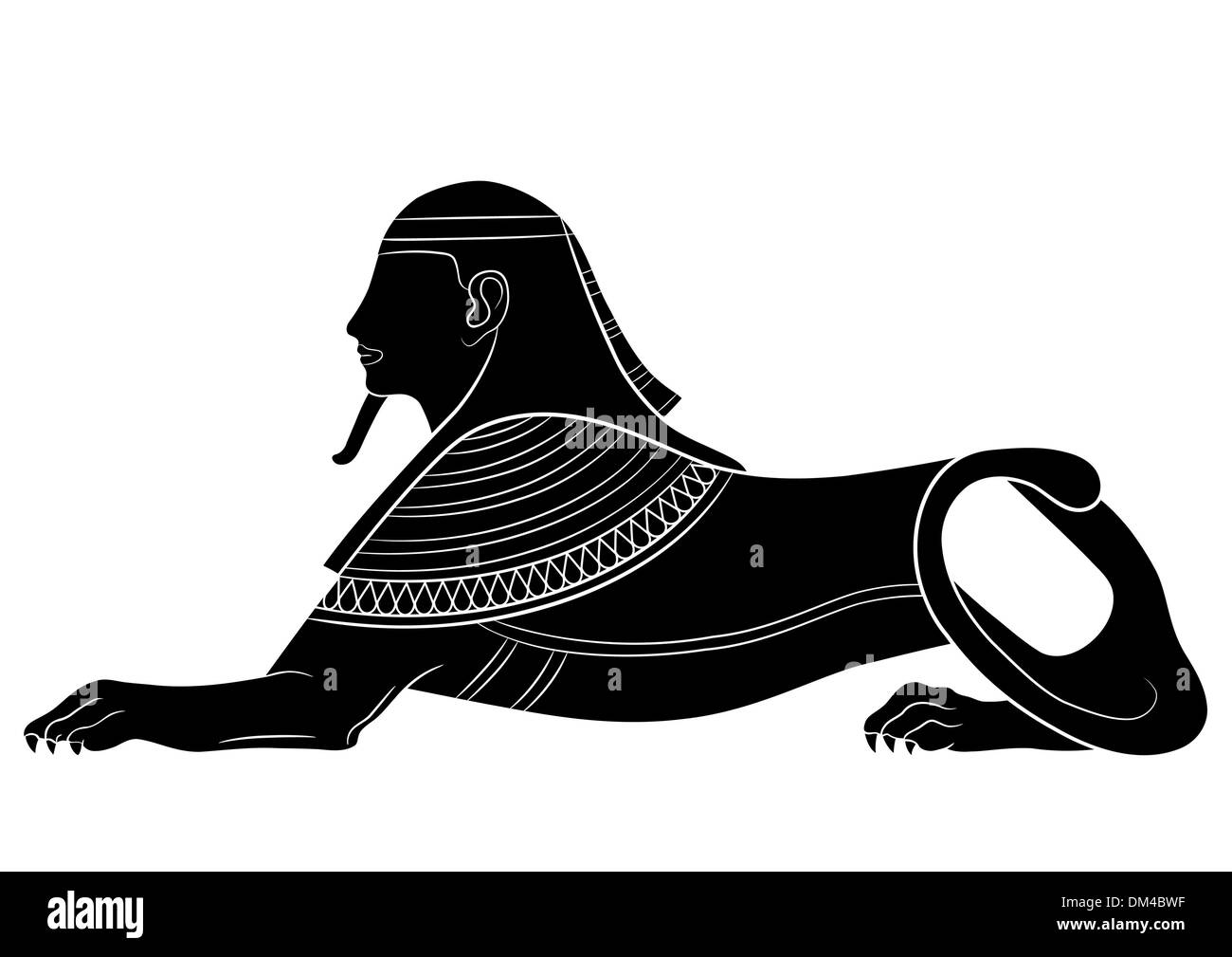 Sphinx - mythical creatures of ancient Egypt Stock Vector