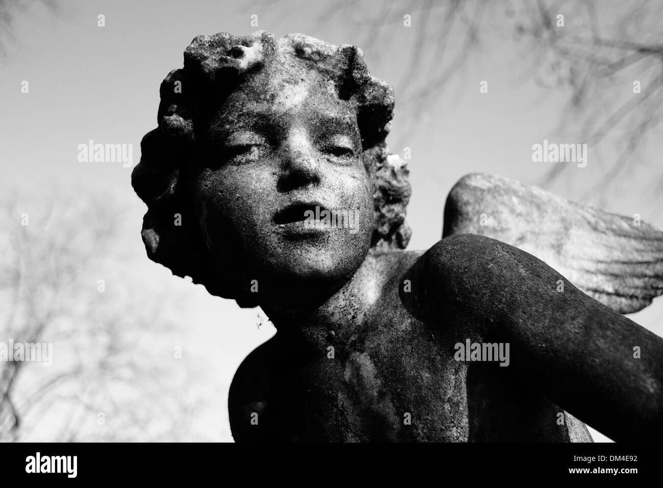 Statue angel brompton cemetery london hires stock photography and