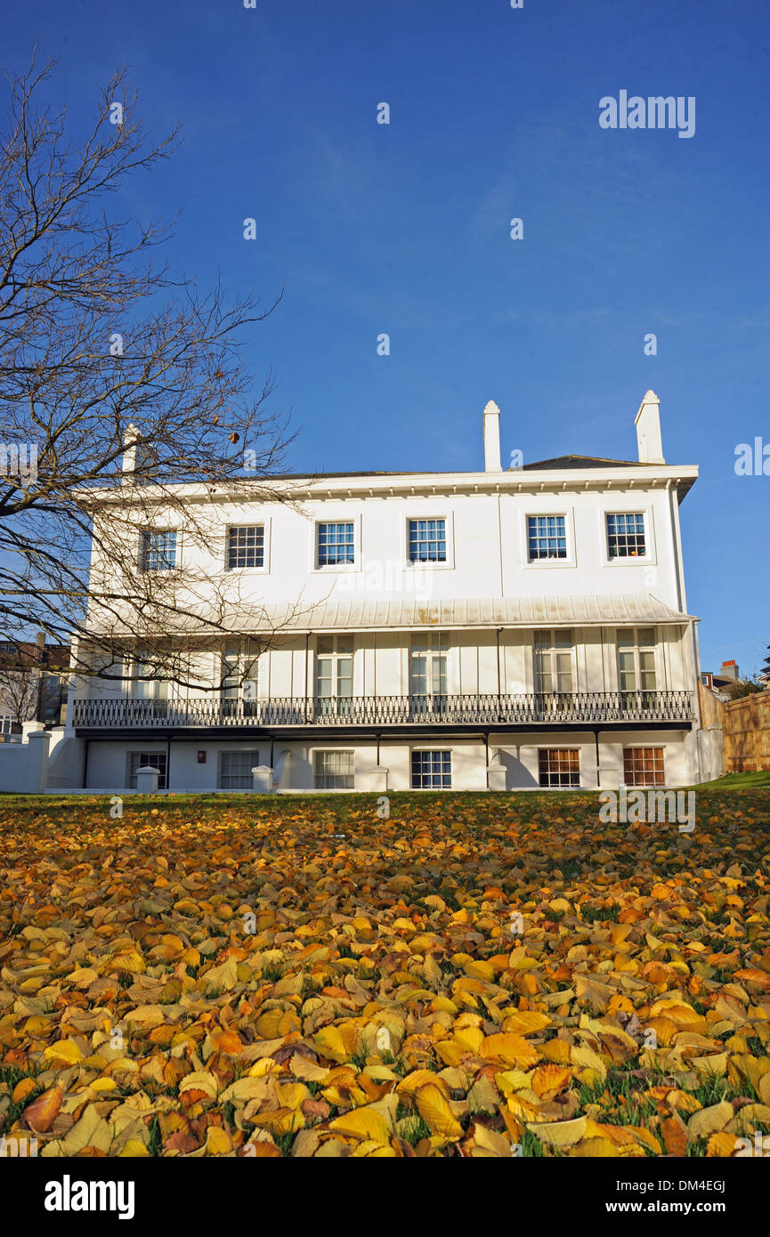 Queens Park Villa Brighton which is used as offices and flats 2013 Stock Photo