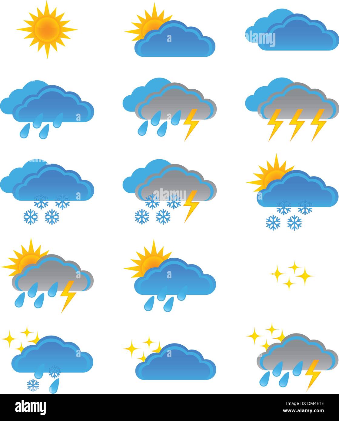 Weather Icons set Stock Vector Image & Art - Alamy
