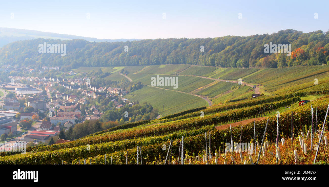 area named Hohenlohe at autumn time in Germany Stock Photo