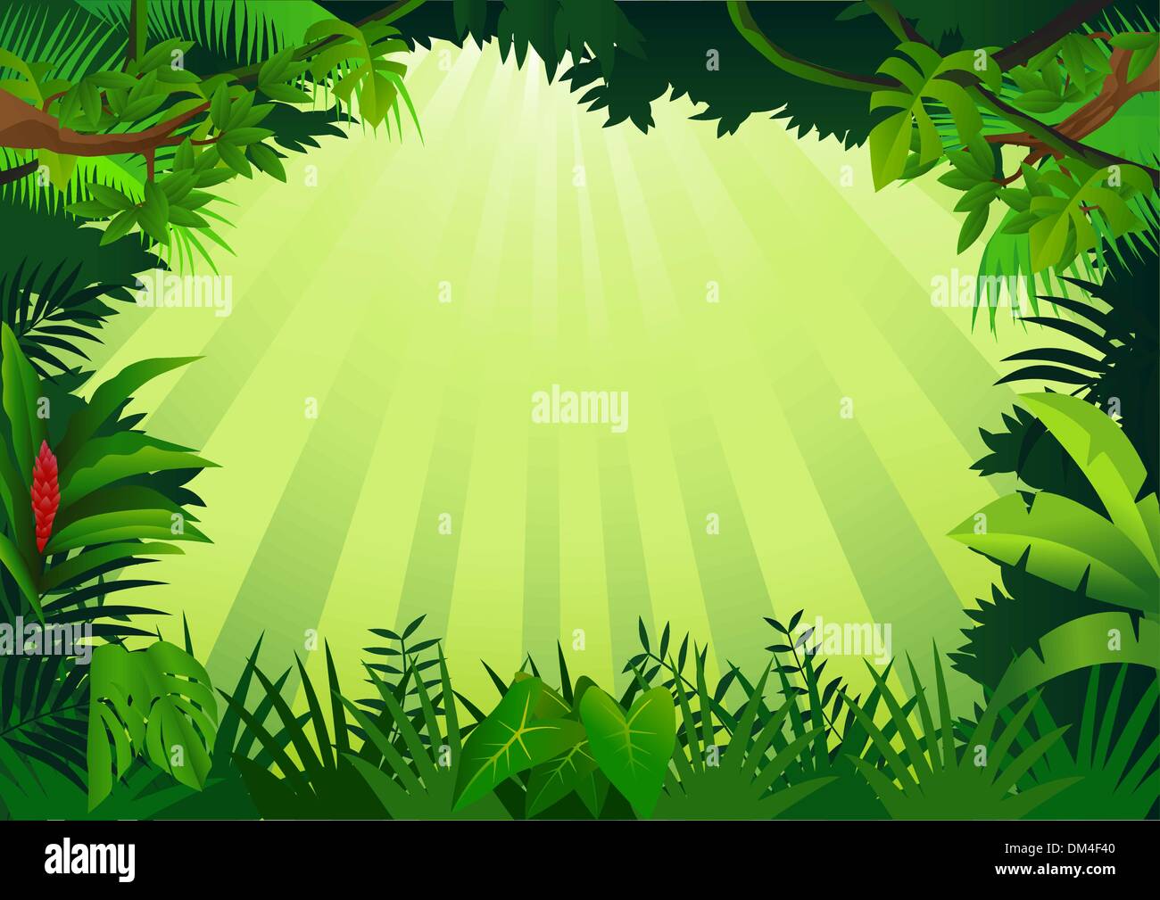 Forest background Stock Vector