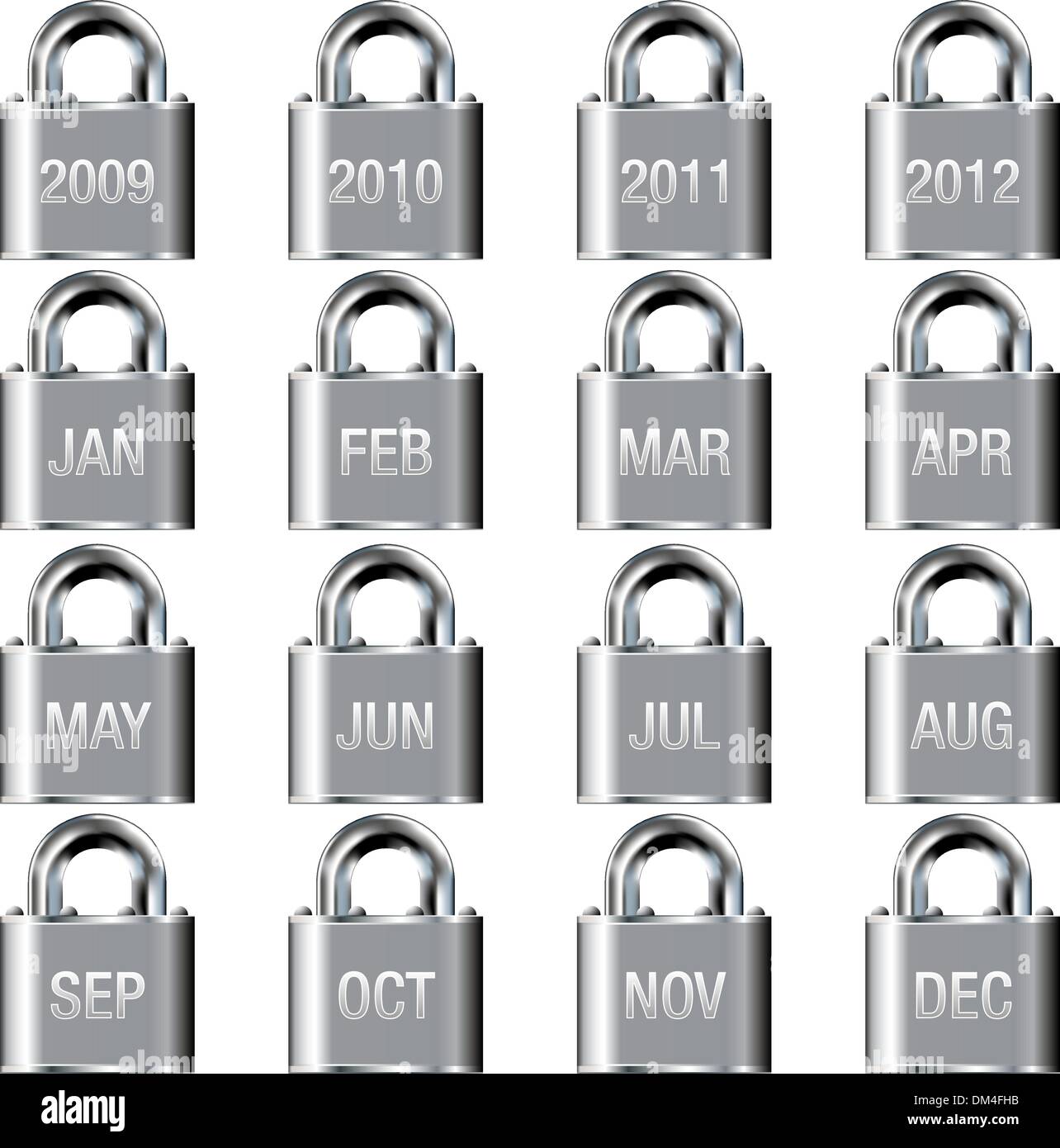 Month of the year icon hi-res stock photography and images - Alamy
