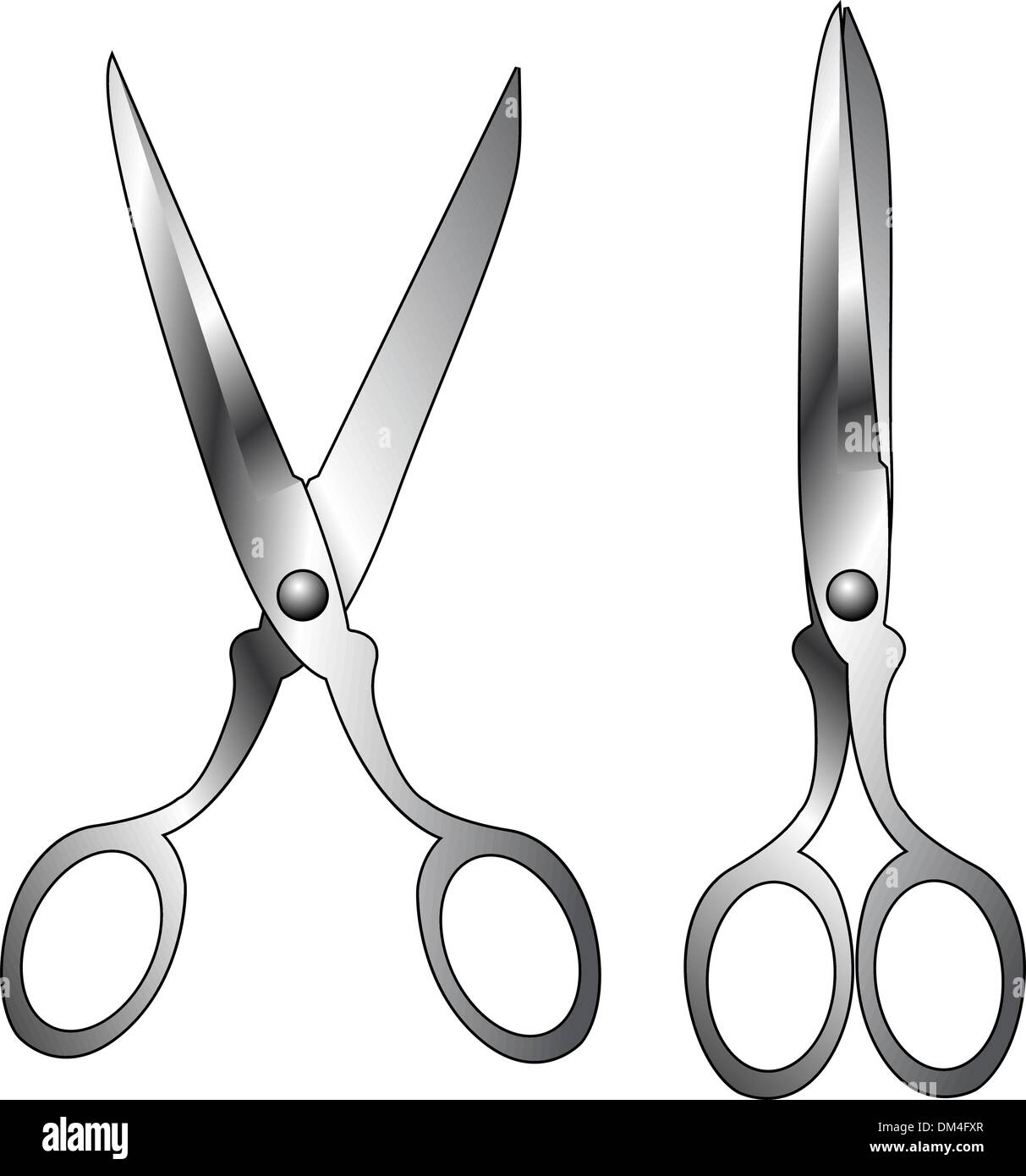 How to sharpen scissors Stock Vector Images Alamy