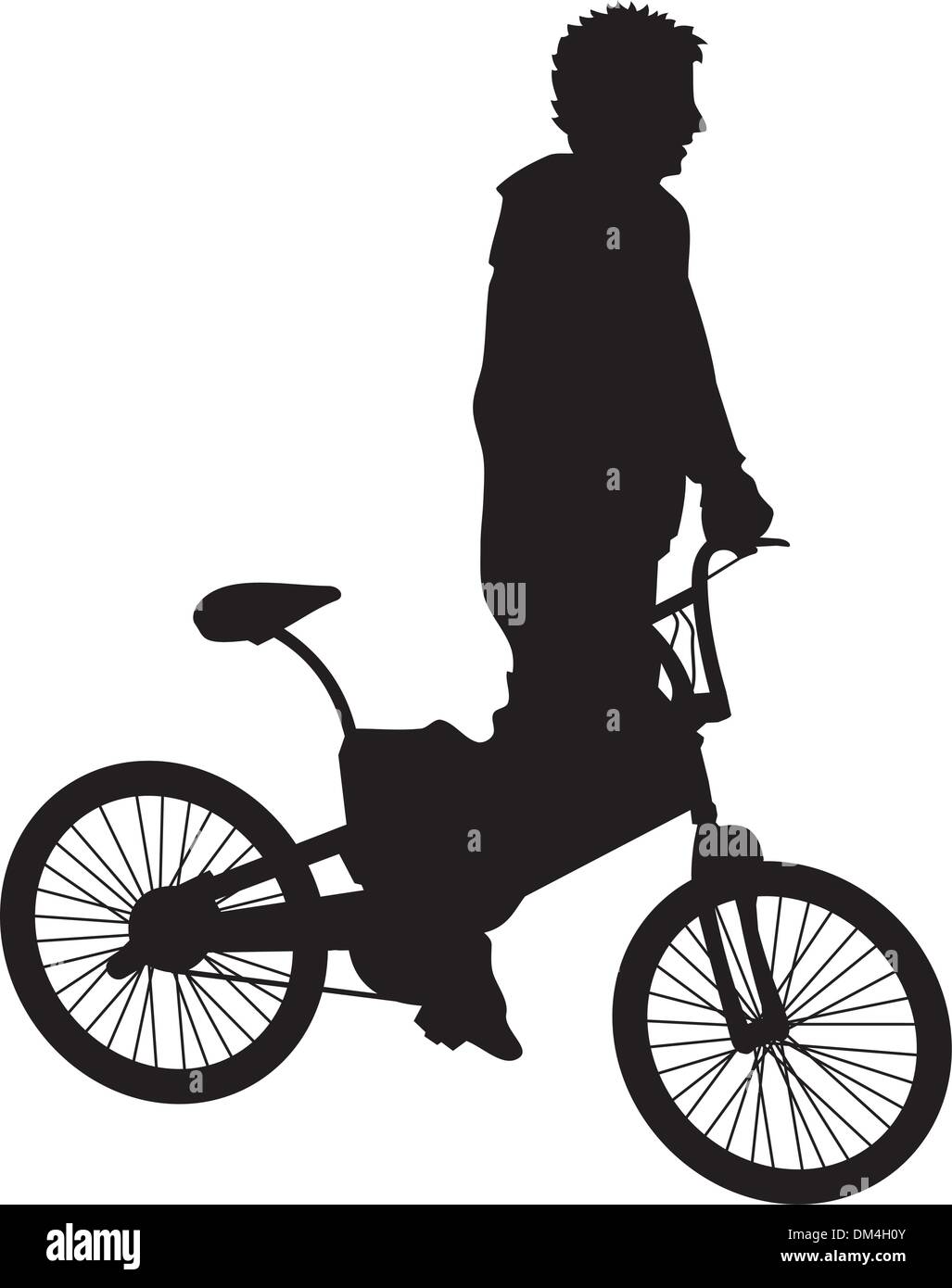 Bicycle rider 1 Stock Vector