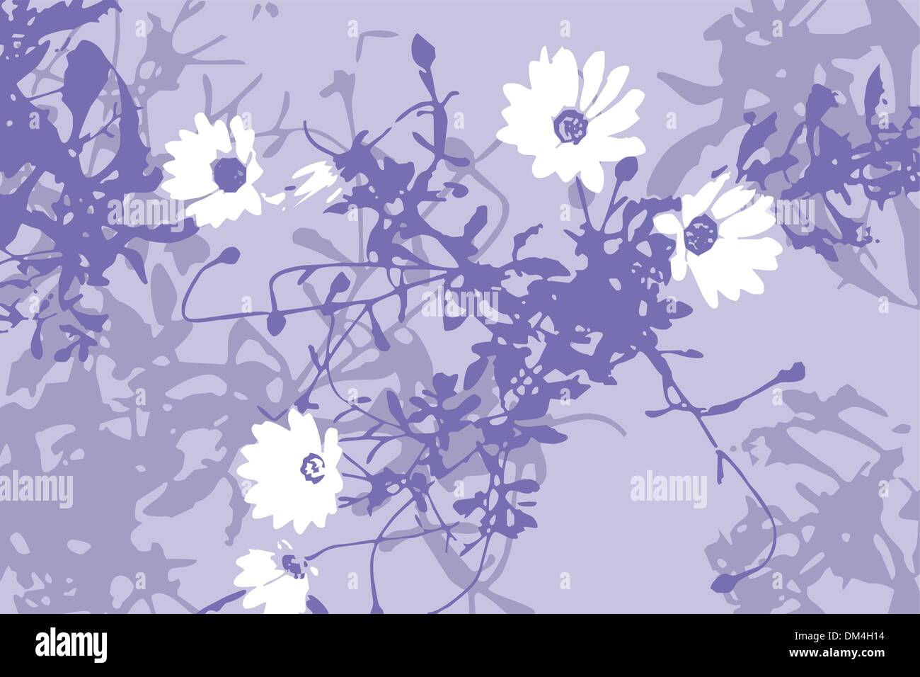 Grunge flowers background Stock Vector Image & Art - Alamy