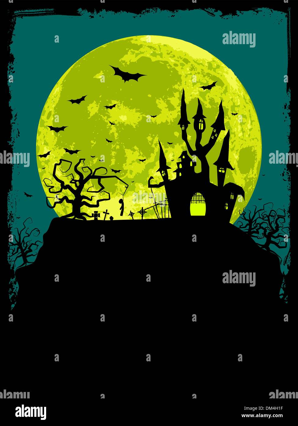 Halloween poster background Stock Vector
