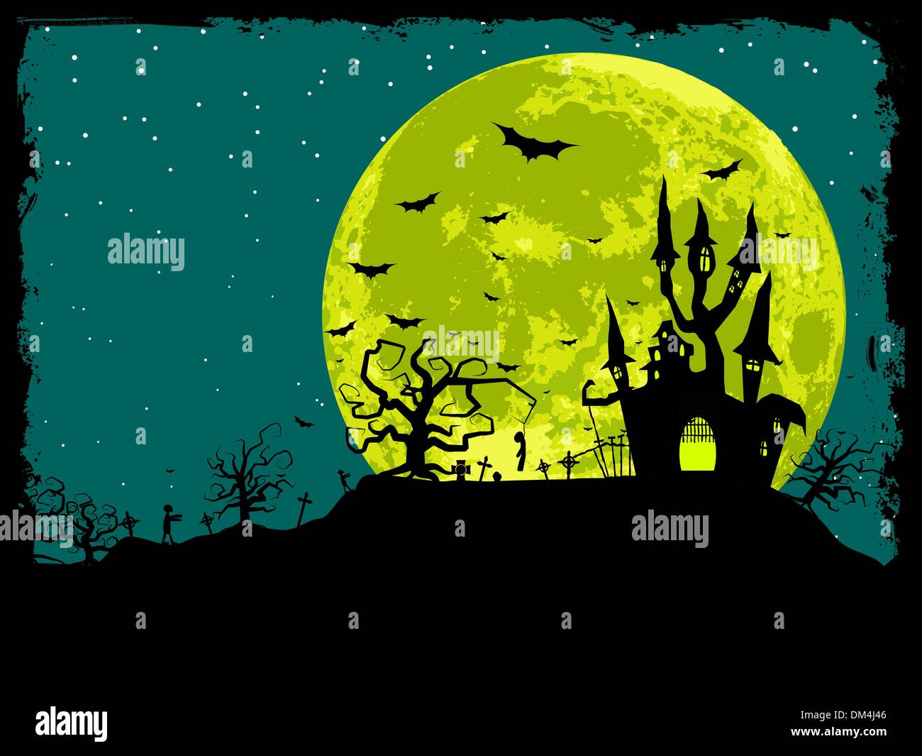 Halloween poster background Stock Vector
