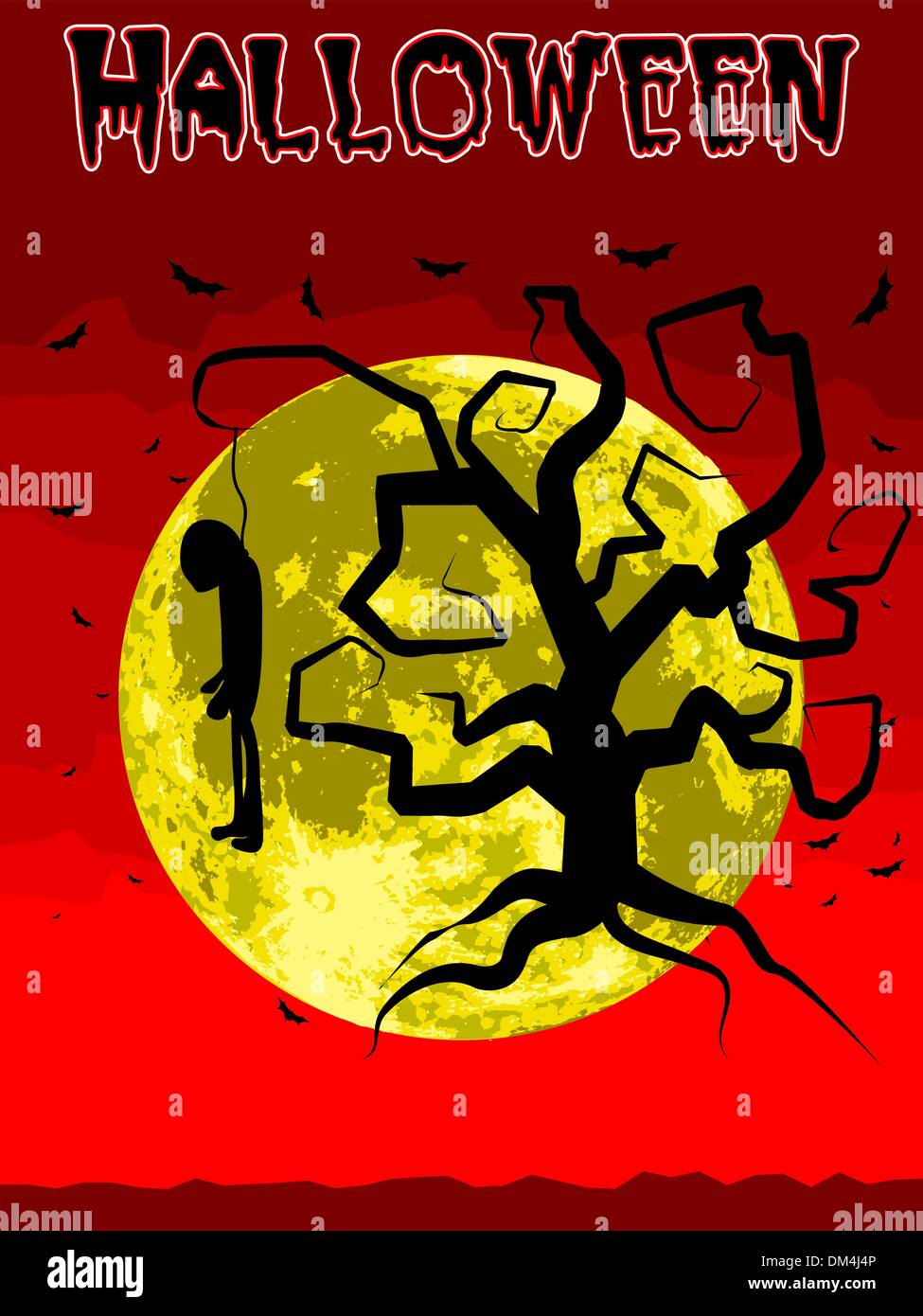 Halloween vector illustration Stock Vector