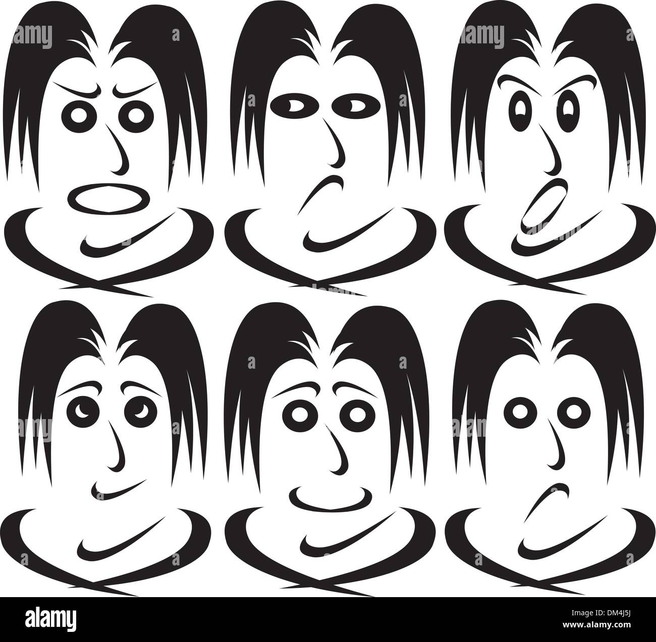Human face vector vectors hi-res stock photography and images - Alamy