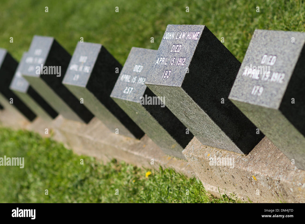 Fairview Cemetery located in Halifax, N.S. Stock Photo