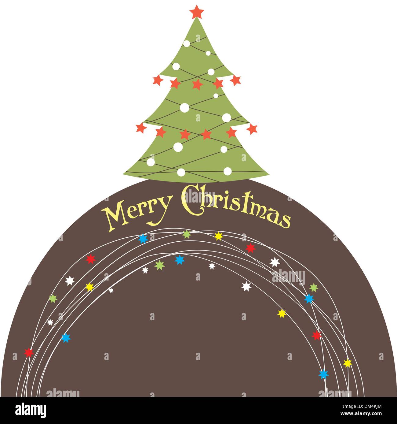 Christmas tree . Vector illustration Stock Vector Image & Art - Alamy