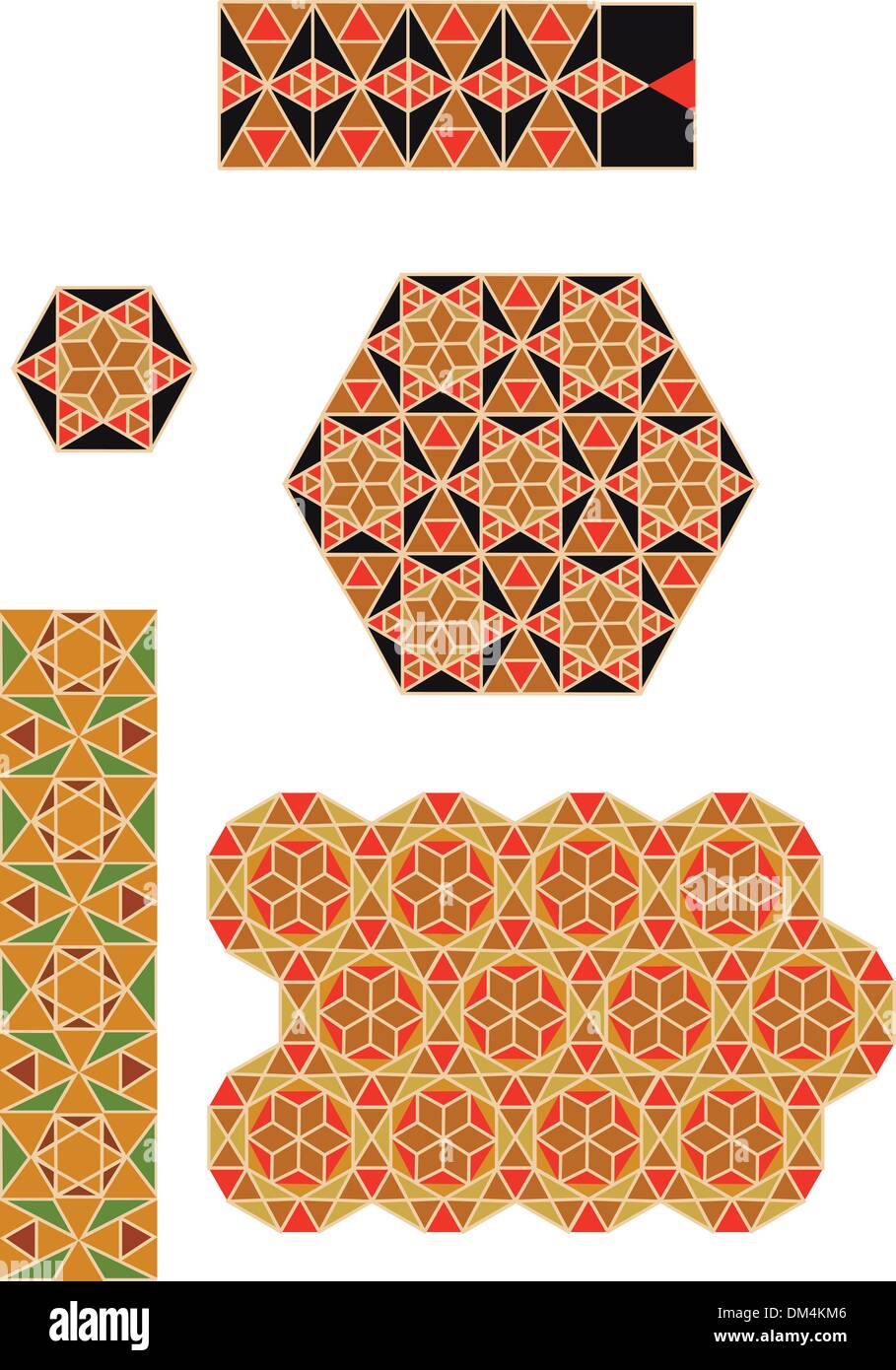 byzantine mosaics Stock Vector