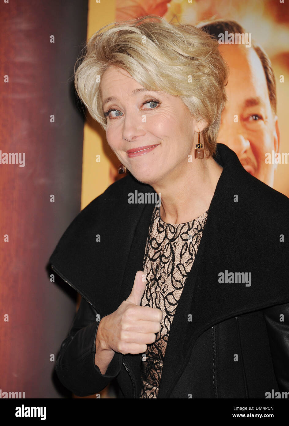 EMMA THOMPSON  English film actress in December 2013. Photo Jeffrey Mayer Stock Photo