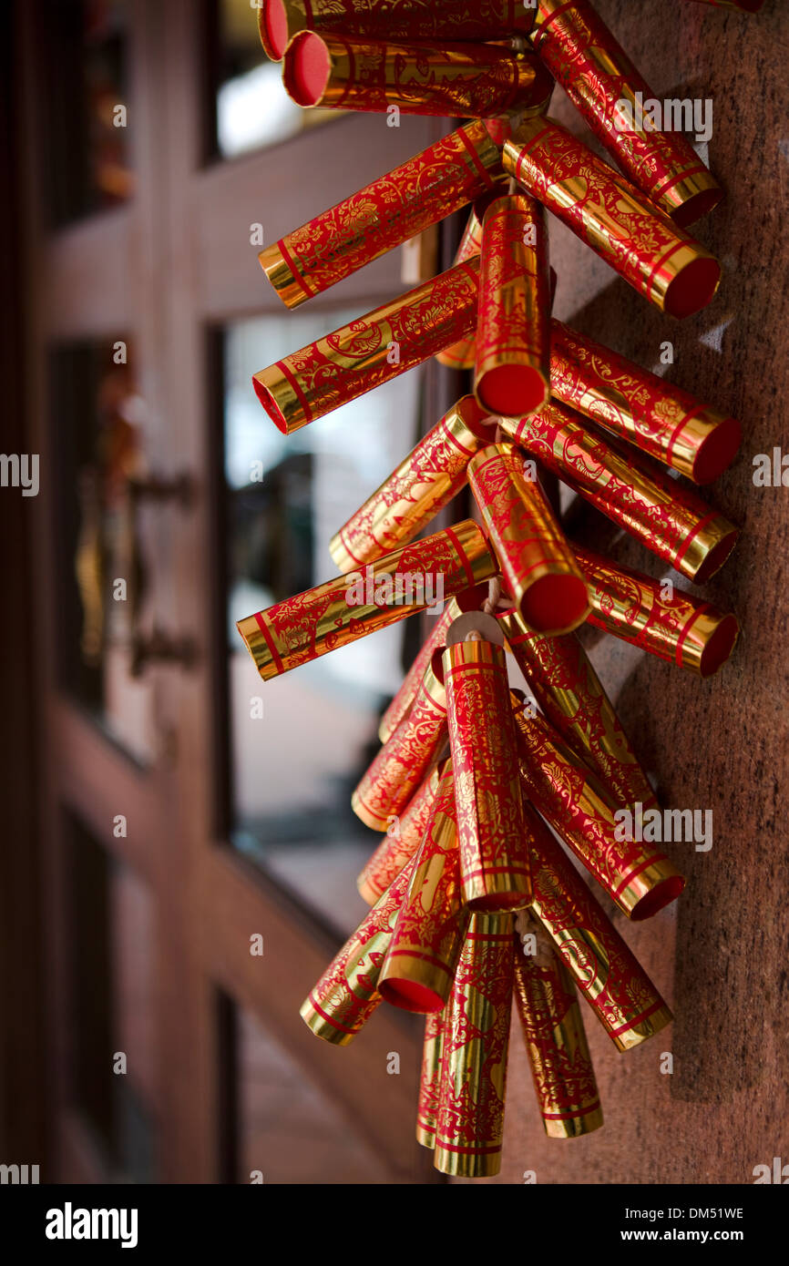 Chinese Firecrackers Lunar New Year Decorations Chinese 