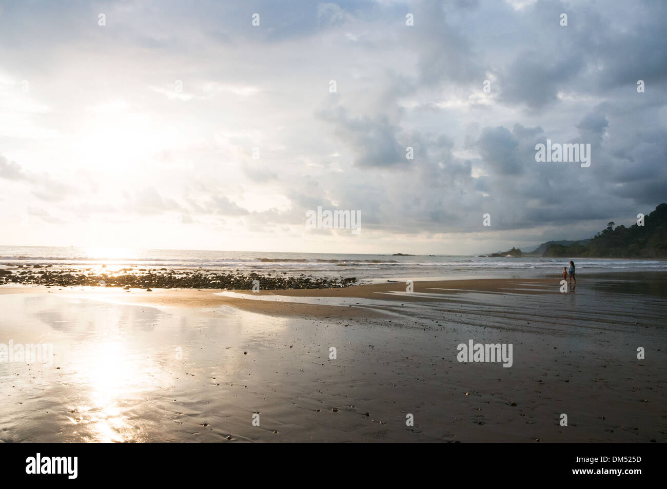 Beach Dominical Puntarenas Costa Rica Stock Photo