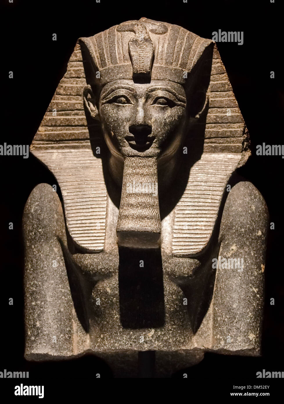 Statue of Thutmose III in the Art History Museum, Vienna (Kunsthistorisches Museum, Wien). Stock Photo