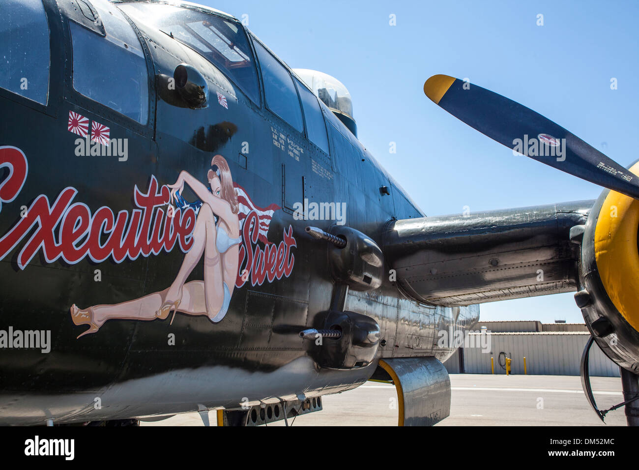 A B-25 Mitchell belonging to the Commemorative Air Force Museum in Camarillo California Stock Photo