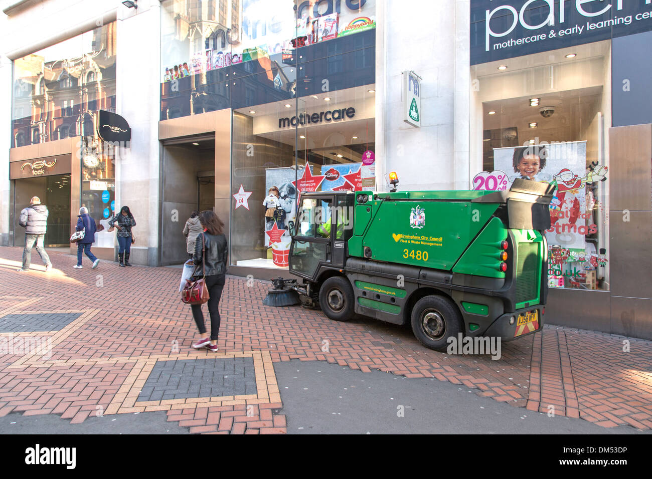 Street cleaning vehicle, Birmingham, England, UK Stock Photo Alamy