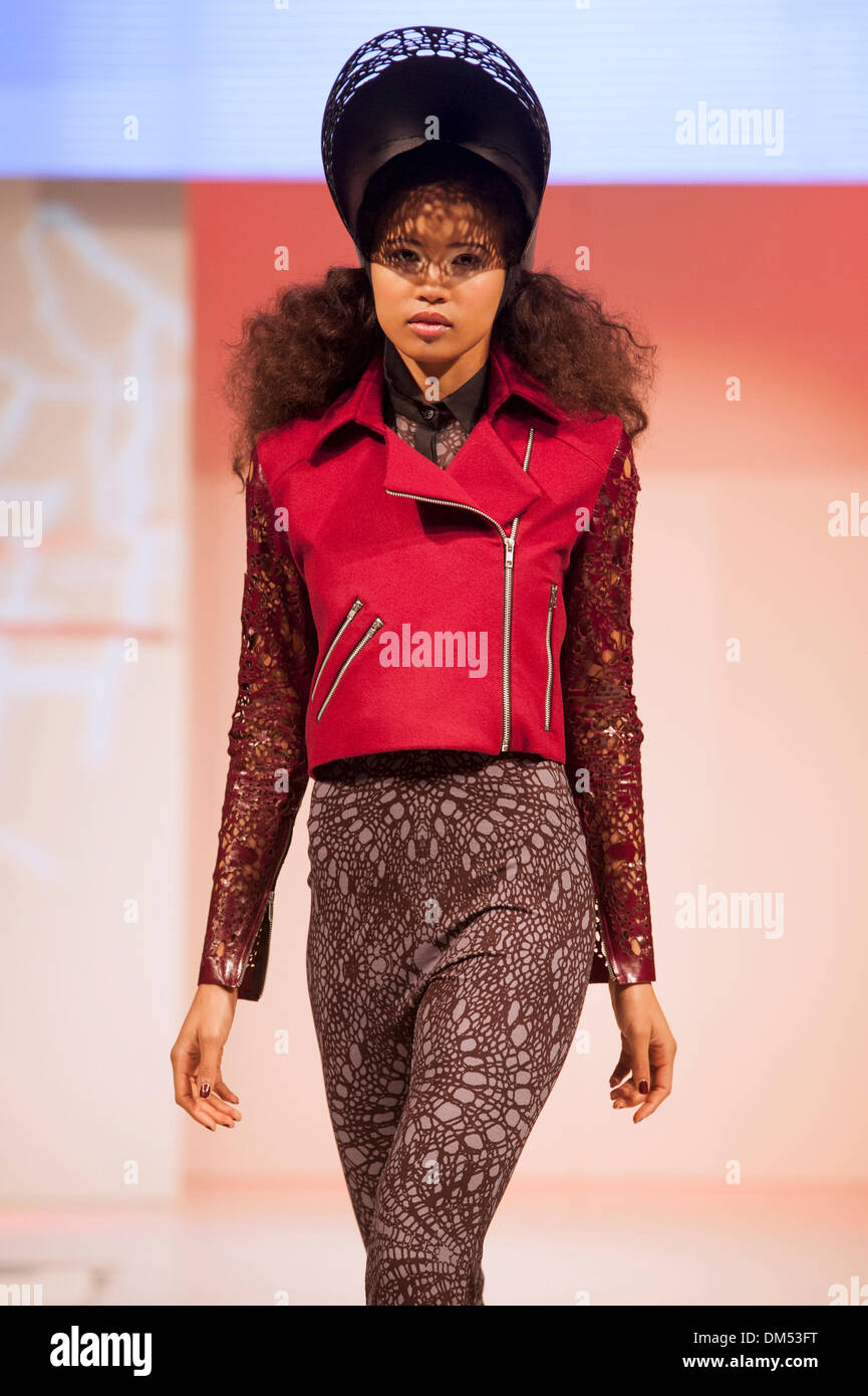 Fashion model wearing a design by Amy ScapensFeloy on the Next