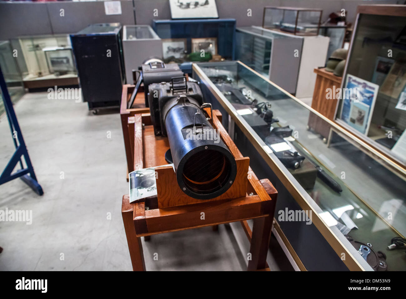 Cameras for Aerial Photography at the commemorative Air Force museum in Camarillo California Stock Photo