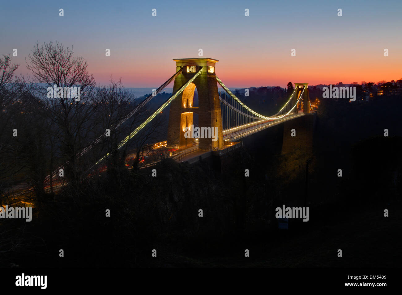 Clifton suspension bridge trees hi-res stock photography and images - Alamy