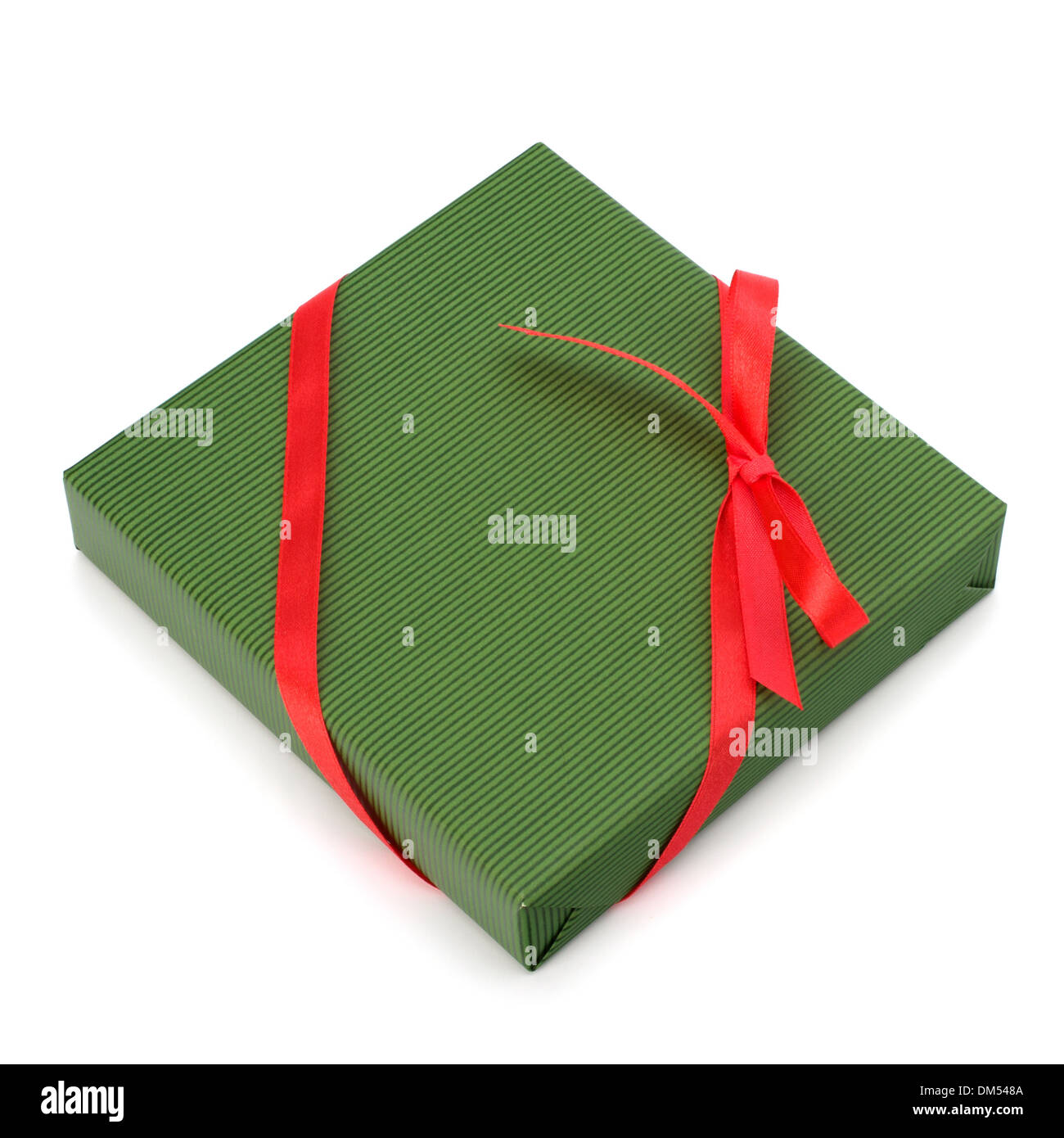 festive gift box isolated on white background Stock Photo - Alamy