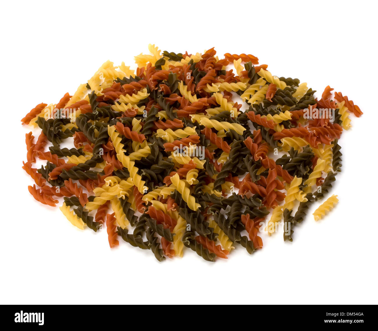 Italian pasta isolated on white background Stock Photo - Alamy