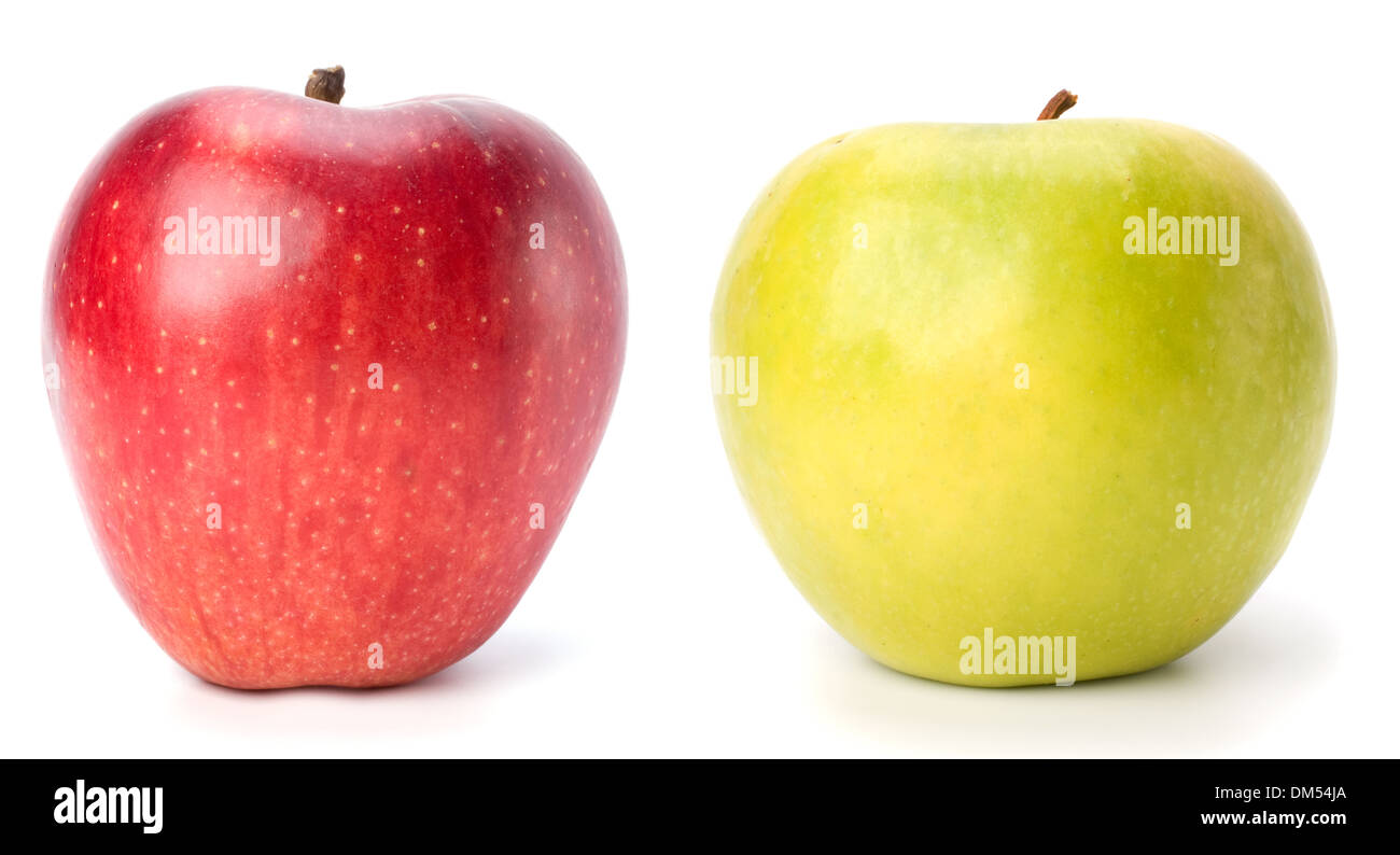 red apple isolated on white background Stock Photo - Alamy