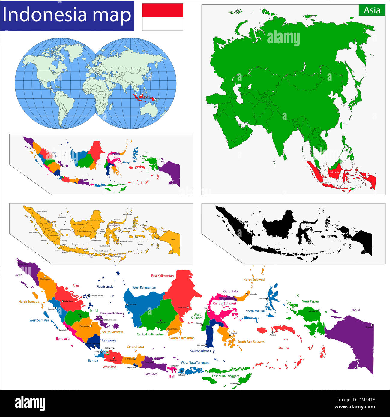 Republic of Indonesia Stock Photo