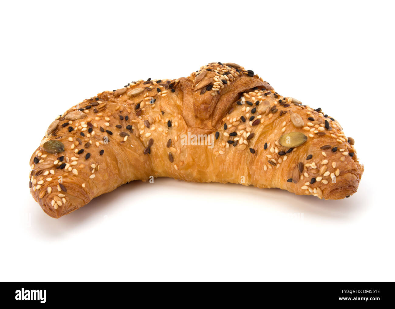 fresh croissant isolated on white background Stock Photo - Alamy