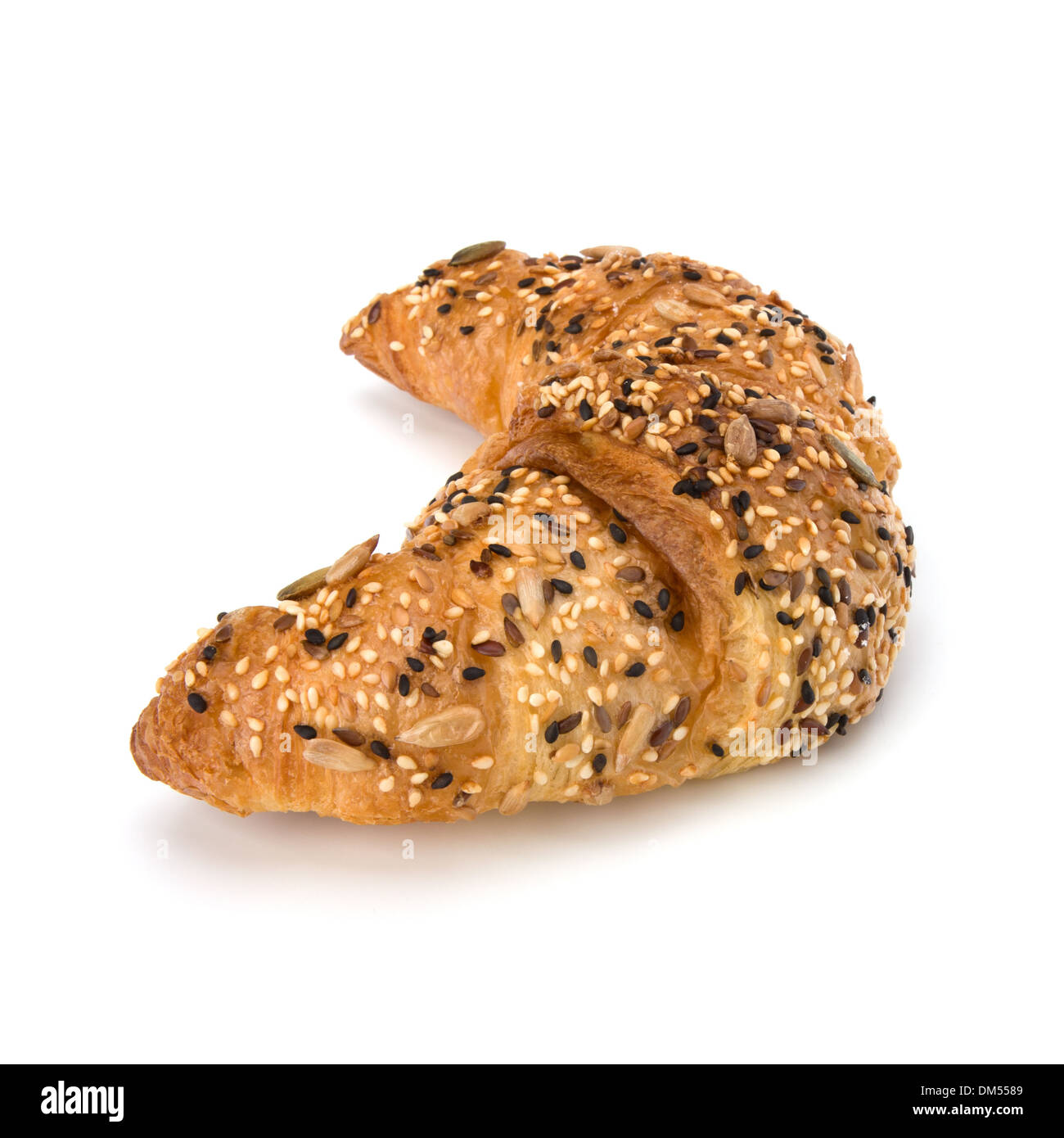 fresh croissant isolated on white background Stock Photo - Alamy