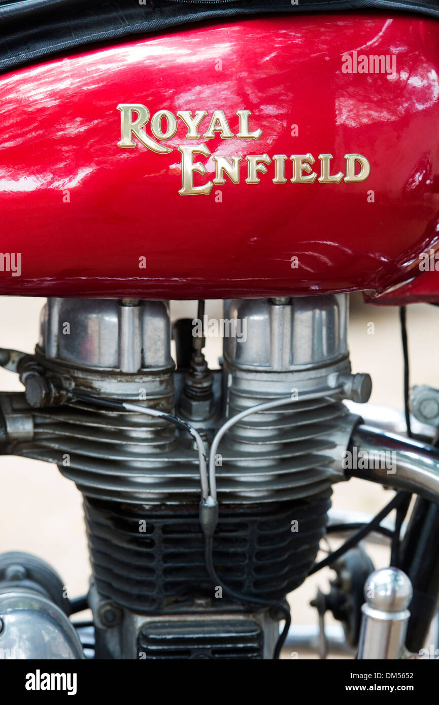 Royal Enfield 350 bullet motorcycle. Made in India Stock Photo Alamy