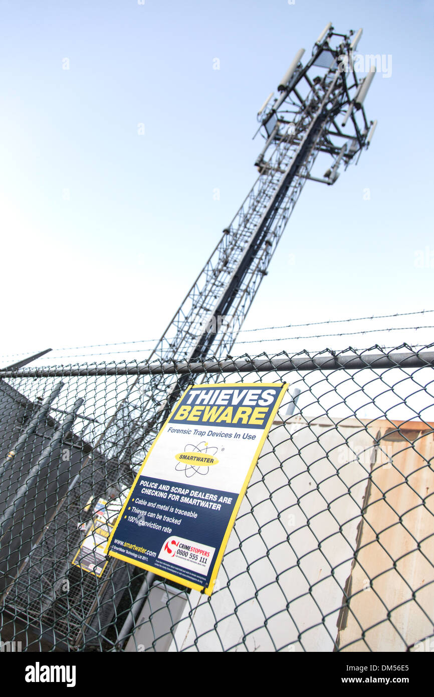 Thieves beware warning sign smartwater hi-res stock photography and ...
