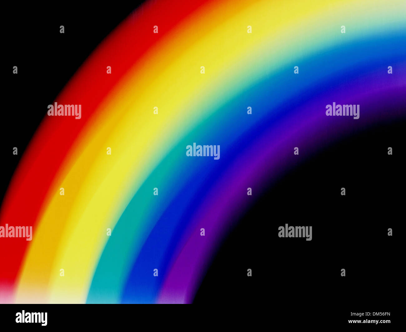 Rainbow, colors, spectral colors, light, arranged Stock Photo
