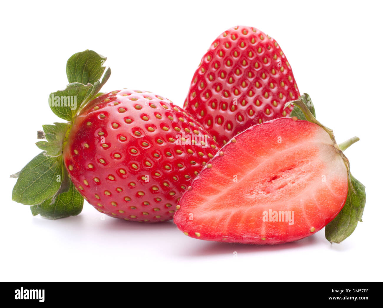 Strawberry isolated on white background cutout Stock Photo - Alamy