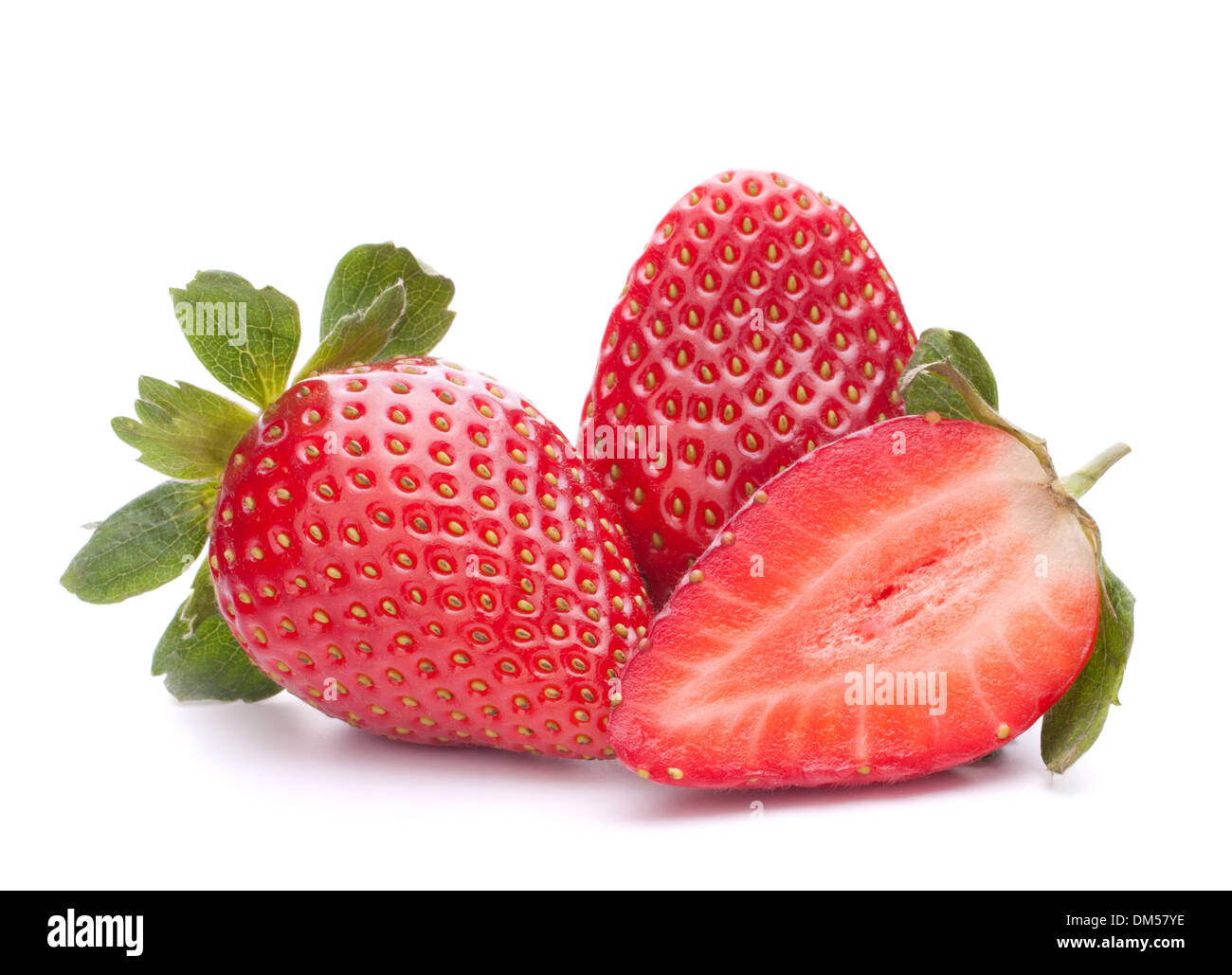 Strawberry isolated on white background cutout Stock Photo - Alamy