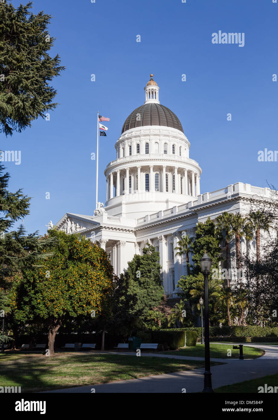 California State House and Capitol Building, Sacramento Stock Photo