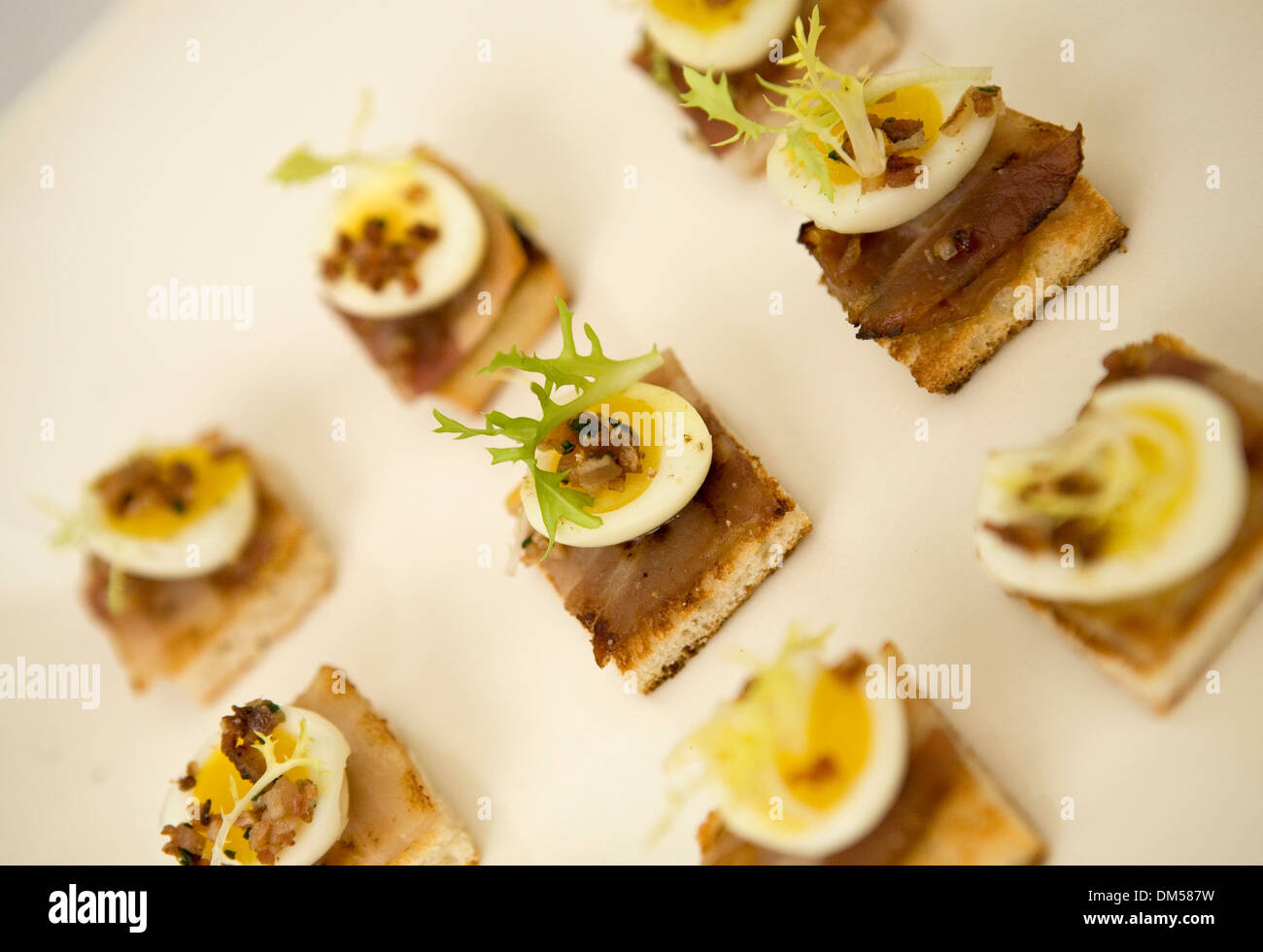 Egg and porcini mushroom on toast Stock Photo Alamy