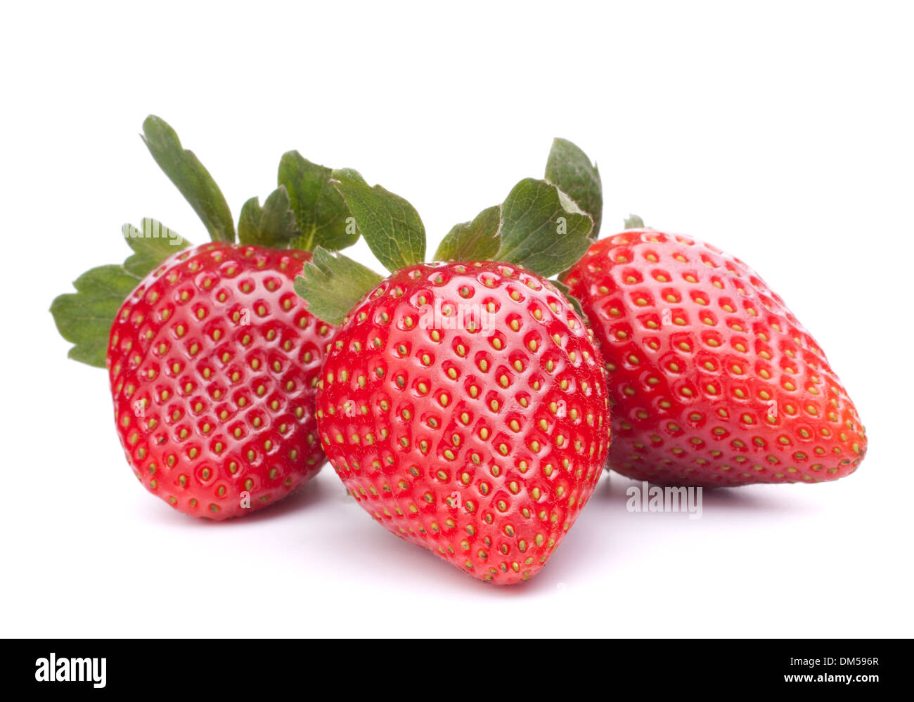 Strawberry isolated on white background cutout Stock Photo - Alamy
