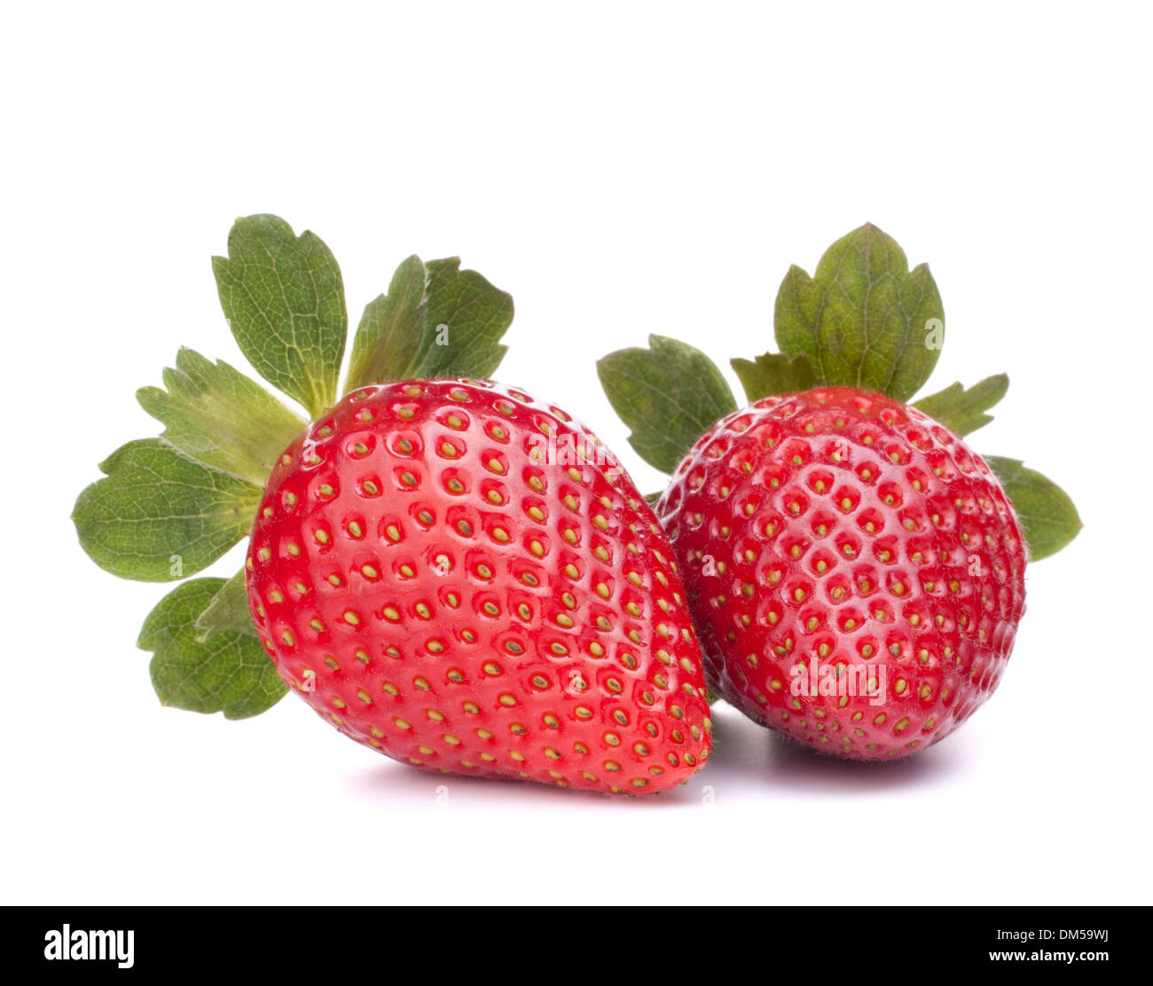 Strawberry isolated on white background cutout Stock Photo - Alamy