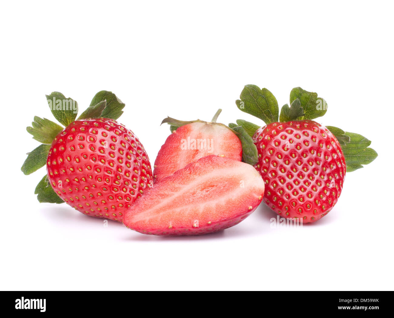 Strawberry isolated on white background cutout Stock Photo - Alamy
