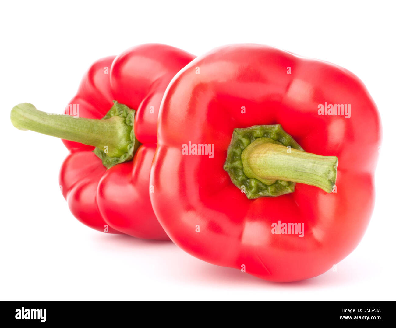 Sweet red pepper isolated on white background cutout Stock Photo - Alamy